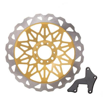 Disco de Freio Dianteiro GP7 CG 150 04-08 Over Size 320MM Dourado G&P