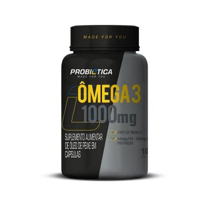 Suplemento Alimentar Probiótica Ômega 3 1000mg Redução de Triglicerídeos 100 Caps
