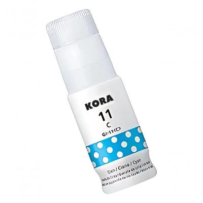 Refil de Tinta GI-11 Compatível Canon G3160 e G2160 70ML Azul Kora