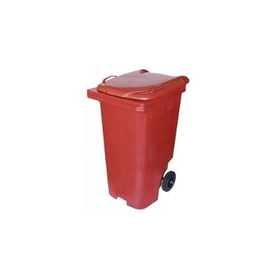 Lixeira Contentor 240L Plástico com Rodas Abertura Manual Preto Higipack