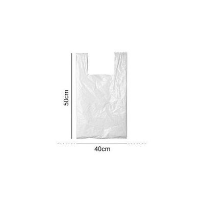 Sacola Plástica Reciclada Branca de Polietileno Resistente para Uso Geral Higipack 40CM 5KG