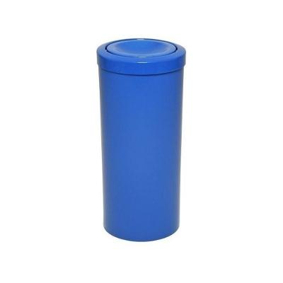 Lixeira Plástica 22L com Tampa Meia Esfera Removível Azul Higipack