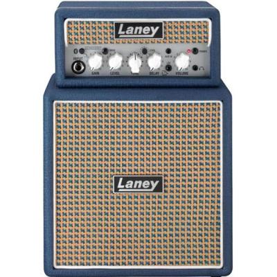 Mini Amplificador para Guitarra Ministack-b-lion 2 Canais LSI Azul Laney 6W RMS