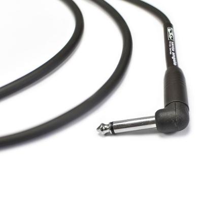 Cabo para Guitarra Ninja l Cable P10 X P10 90 graus  Preto Santo Angelo 4,57M