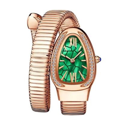 Relógio de Pulso Feminino 1151 Clássico em Aço Inox Verde Sanda