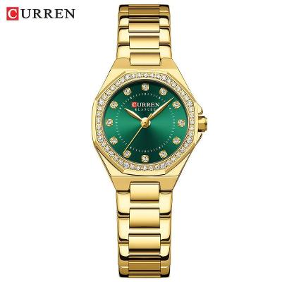 Relógio de Pulso Feminino Relógio Feminino e Luxuoso com Mostrador de Strass Analógico Aço Inox