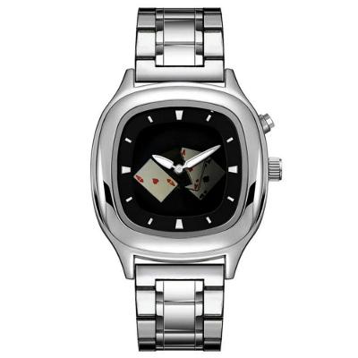 Relógio Masculino Design Retrô Analógico Aço Inox LED Preto Megir
