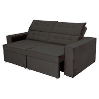 Sofá Austrália 3,00m 5 Lugares Retrátil E Reclinável D35 - Preto - 1