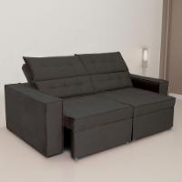 Sofá Austrália 3,00m 5 Lugares Retrátil E Reclinável D35 - Preto - 7