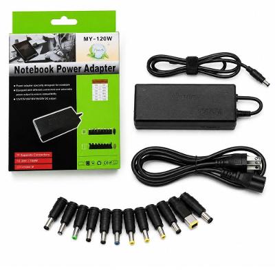 Fonte Universal 120W Bivolt Carga Rápida Voltagem Ajustável 8 Conectores Compacta MDM