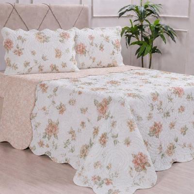 Kit Cobre Leito Ultra Lisse Queen 100% Poliéster Dupla Face Off White Bene Casa 230X250CM