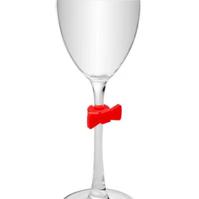 Marcadores de Taças Único 100% Silicone para Festa Cores Sortidas Lyor 6 Unidades