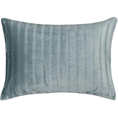 Porta Travesseiro Blend Luxo Boho 50x70CM 100% Poliéster Plush Macio Azul Mellow