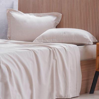 Jogo de Cama Casal 4 Peças 1000 Fios Percal Toque Acetinado Centeio Claro Tessi
