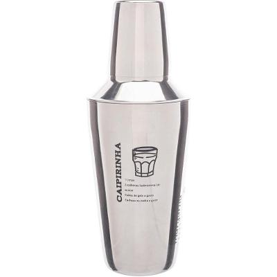 Coqueteleira de Aço Inox com Receitas Estampadas para Drinks 400ml Lyor