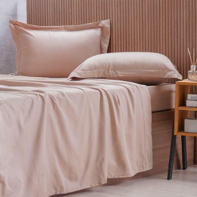 Jogo de Cama Queen 4 Peças 1000 Fios Percal Toque Acetinado Avelã Tessi