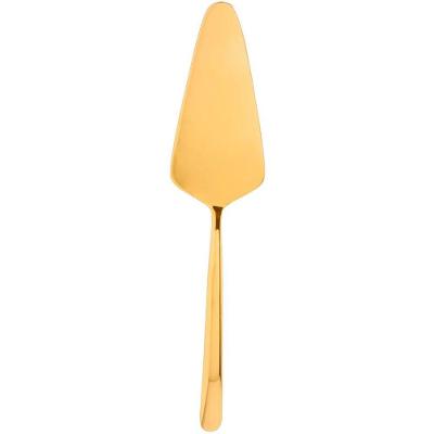 Espátula para Bolo Viena Dourada Aço Inox para Servir Sobremesas Dourado Wolff