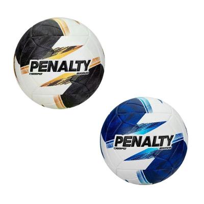 Bola de Futebol de Campo Bravo XXVI Toque Macio Azul e Preto Penalty Kit com 2 Bolas