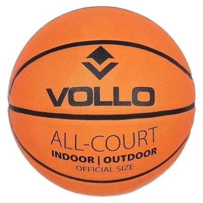 Bola de Basquete Vollo Tamanho Oficial Aderência e Controle Laranja Vollo Sports