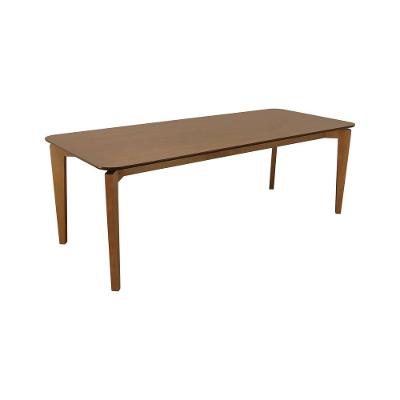 Mesa de Jantar Flutuante 8 Lugares Retangular MDF Amêndoa e Cinamomo