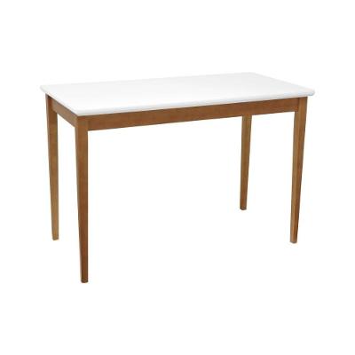 Mesa de Jantar Barcelona 4 Lugares Retangular MDF Laqueado 120x60cm Amêndoa