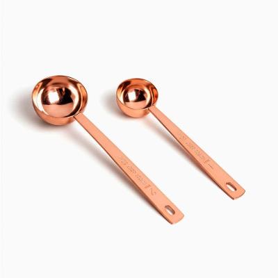Colher Dosadora ILC para Café em Aço Inoxidável Bronze Multiuso com Precisão Cozinha e Cafeteria