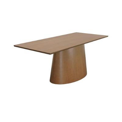 Mesa de Jantar Roma 6 Lugares Retangular MDF Laminado Amêndoa