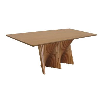 Mesa de Jantar Dubai 8 Lugares Retangular Laminado Cinamomo 220CM