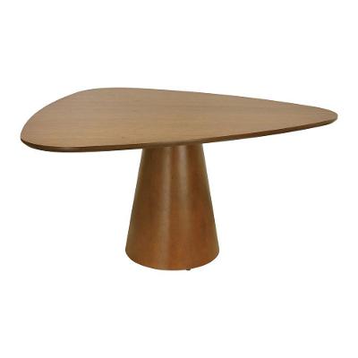 Mesa de Jantar Cone 6 Lugares Triangular MDF 156CM Amêndoa Decorise