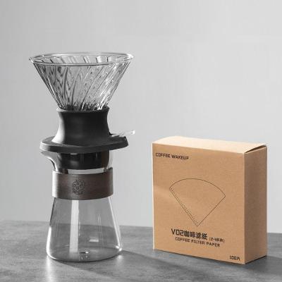 Coador de Imersão Switch V60-02 em Vidro Borossilicato Design Fumê para Cozinha Fumê Ilovecoffee