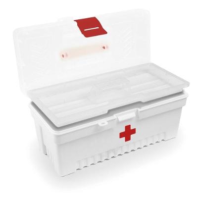 Caixa Plástica para Medicamentos 43804313 com Trava e Reforço em Aço Organizadora Branco Tramontina