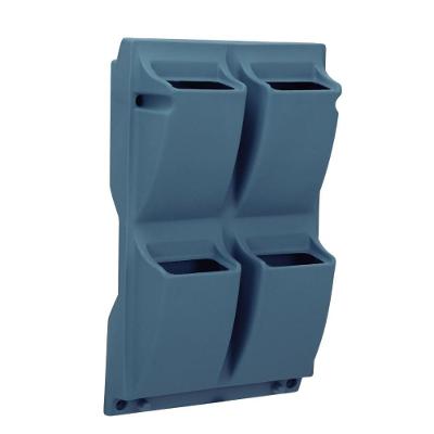 Floreira de Parede Malaia com Design Vertical Azul Turquesa Tramontina 15L