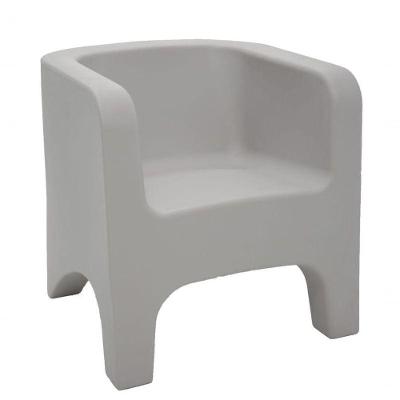 Poltrona Tonic Concreto Decorativa em Polietileno Confortável Cinza Tramontina