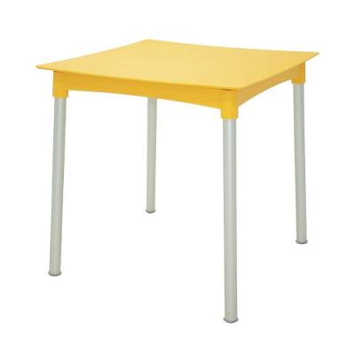Mesa Diana 4 Lugares Quadrada Polipropileno 70CM Amarelo Tramontina