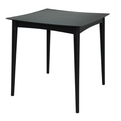 Mesa Diana 4 Lugares Quadrada Plástico Polipropileno 70CM Preto Tramontina