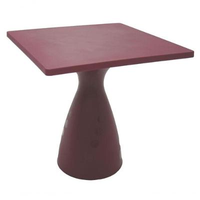 Mesa de Jantar Flut 4 Lugares Quadrada Plástico 90CM Marsala Tramontina