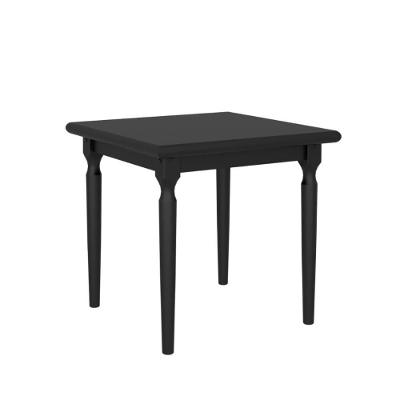Mesa de Jantar Údine 4 Lugares Quadrada MDF Ébano Piratini Móveis