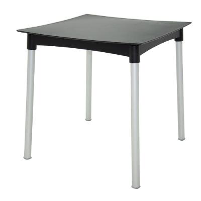 Mesa Diana 4 Lugares Quadrada Polipropileno 70CM Preto Tramontina