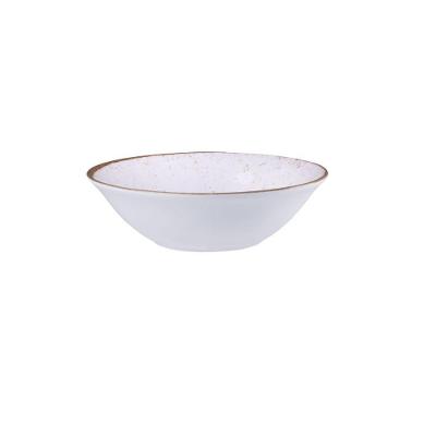 Bowl Rustico Marrom em Porcelana para Servir Acabamento Tons Terrosos para Cozinha Tramontina 665ML