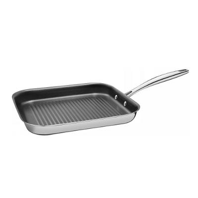 Bistequeira Grano com Revestimento Antiaderente Aço Inox para Fogão a Gás Elétrico e Indução Inox