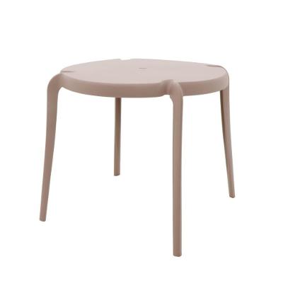 Mesa Clarice 4 Lugares Redonda Polipropileno 79CM Camurça Tramontina