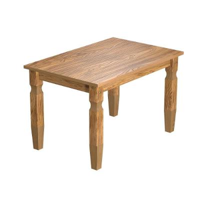 Mesa de Jantar Elliottiis 4 Lugares Retangular Madeira de Pinus 120CM Carvalho Rústico