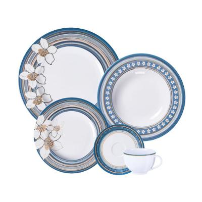 Aparelho de Jantar Nix 30 Peças Porcelana para Uso Diário Branco Tramontina