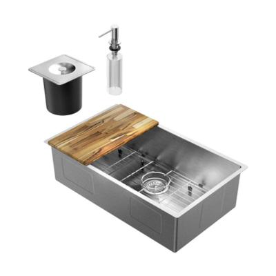Cuba para Cozinha Bistrô Retangular Embutir Aço Inox Escovado Antirruído Prata Docol 70CM 40CM