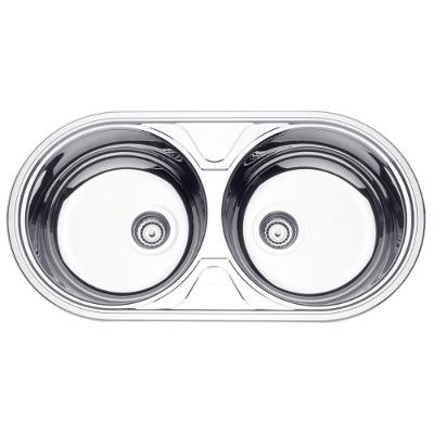 Cuba para Sobrepor Tramontina Luna Duo 2C 36 BS Retangular Aço Inox Brilhoso Inox 84CM