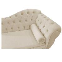 Diva Recamier Diana 140cm Lado Esquerdo Suede Bege - 3