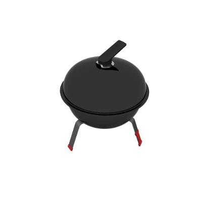 Churrasqueira a Carvão Portátil Aço Carbono com Grelha em Aço Inox Preta Tramontina TCP-320L