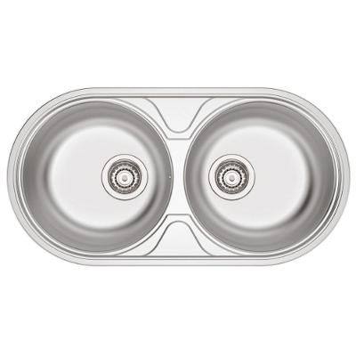 Cuba para Sobrepor Tramontina Luna Duo 2c 36 Bs Retangular Embutir Aço Inox Acetinado Inox