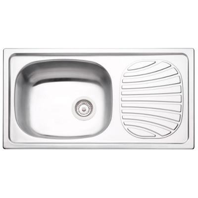 Cuba de Sobrepor Retangular Alpha Aço Inox Polido com Escorredor Tramontina 93840602
