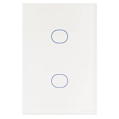 Interruptor Touch CB2S com Controle por Voz e Aplicativo Branco Tramontina 2 Canais